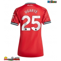 Camisa de Futebol Manchester United Manuel Ugarte #25 Equipamento Principal Mulheres 2025-26 Manga Curta